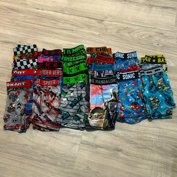 COPY - Huge Lot of Boys Boxer Briefs Size 6 (21 Pairs Total) - Picture 1 of 12